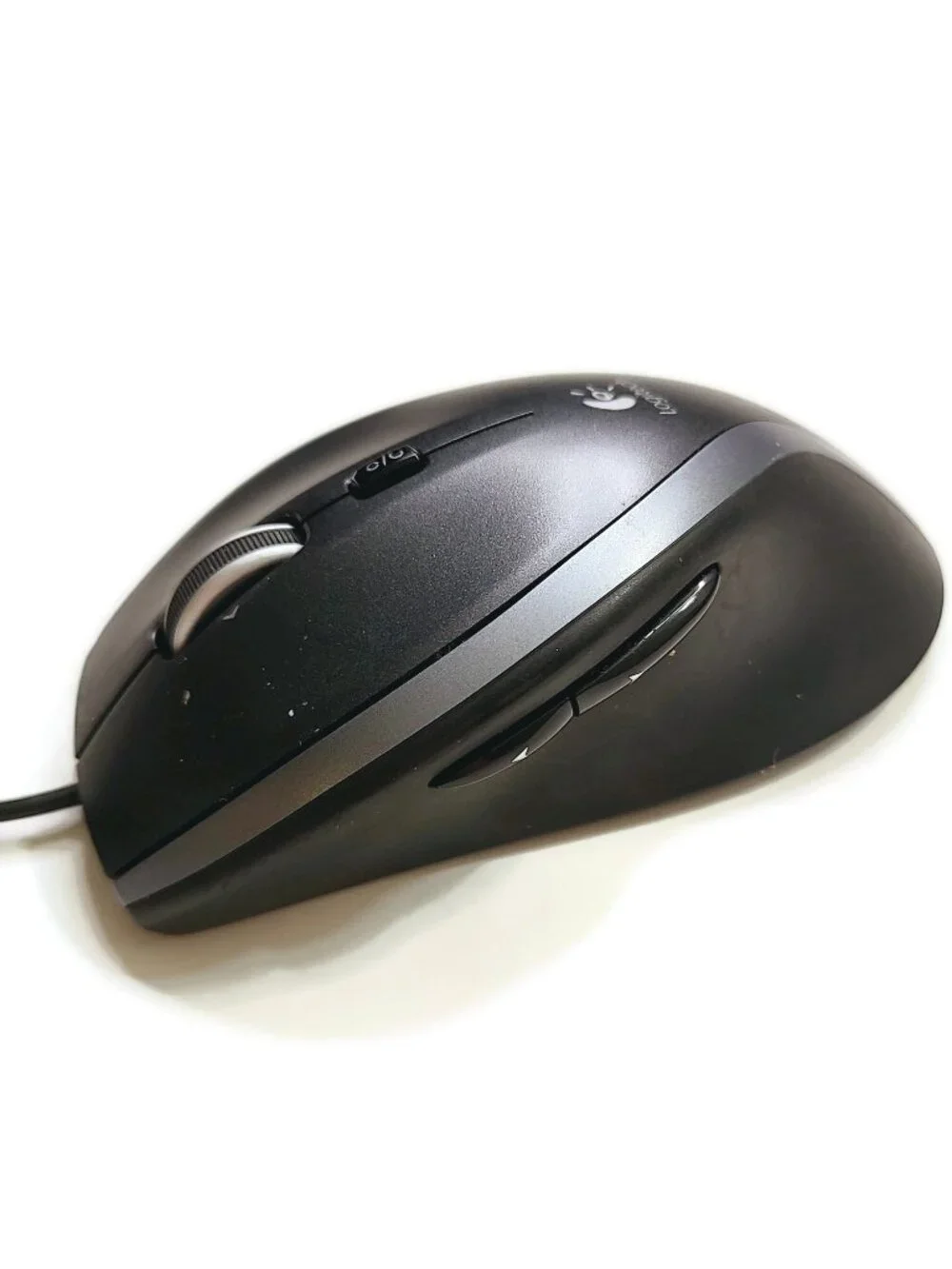 Logitech M500 USB Optical 7 Button Mouse Black Performance Laser M-U0007 WORKS